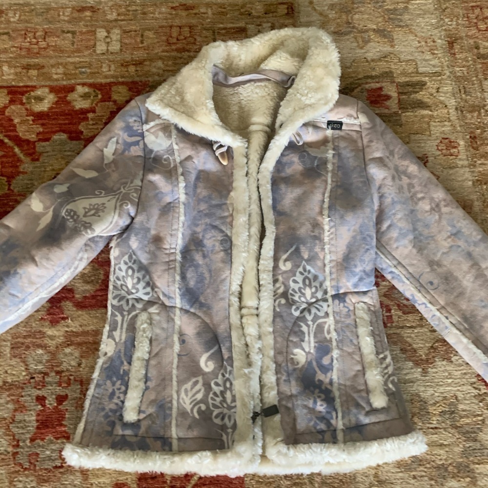 Suede / Sherling “Skea” apres ski jacket
